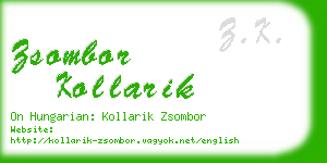 zsombor kollarik business card